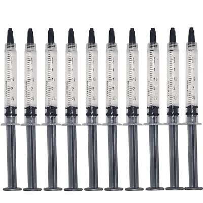 45% PEROXIDE GEL TEETH WHITENING TOOTH WHITENER BLEACH 10 SYRINGES DENTAL REFILL