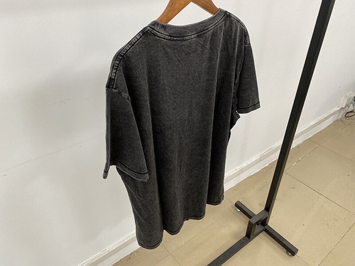 ANINE BING Letter Print Women’s Washed Loose Short Sleeve T-Shirt Men Sport Top - Picture 11 of 13