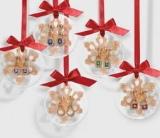 CZ Earrings in Clear Ornamet choose Red, Green, Blue or Purple Earrings