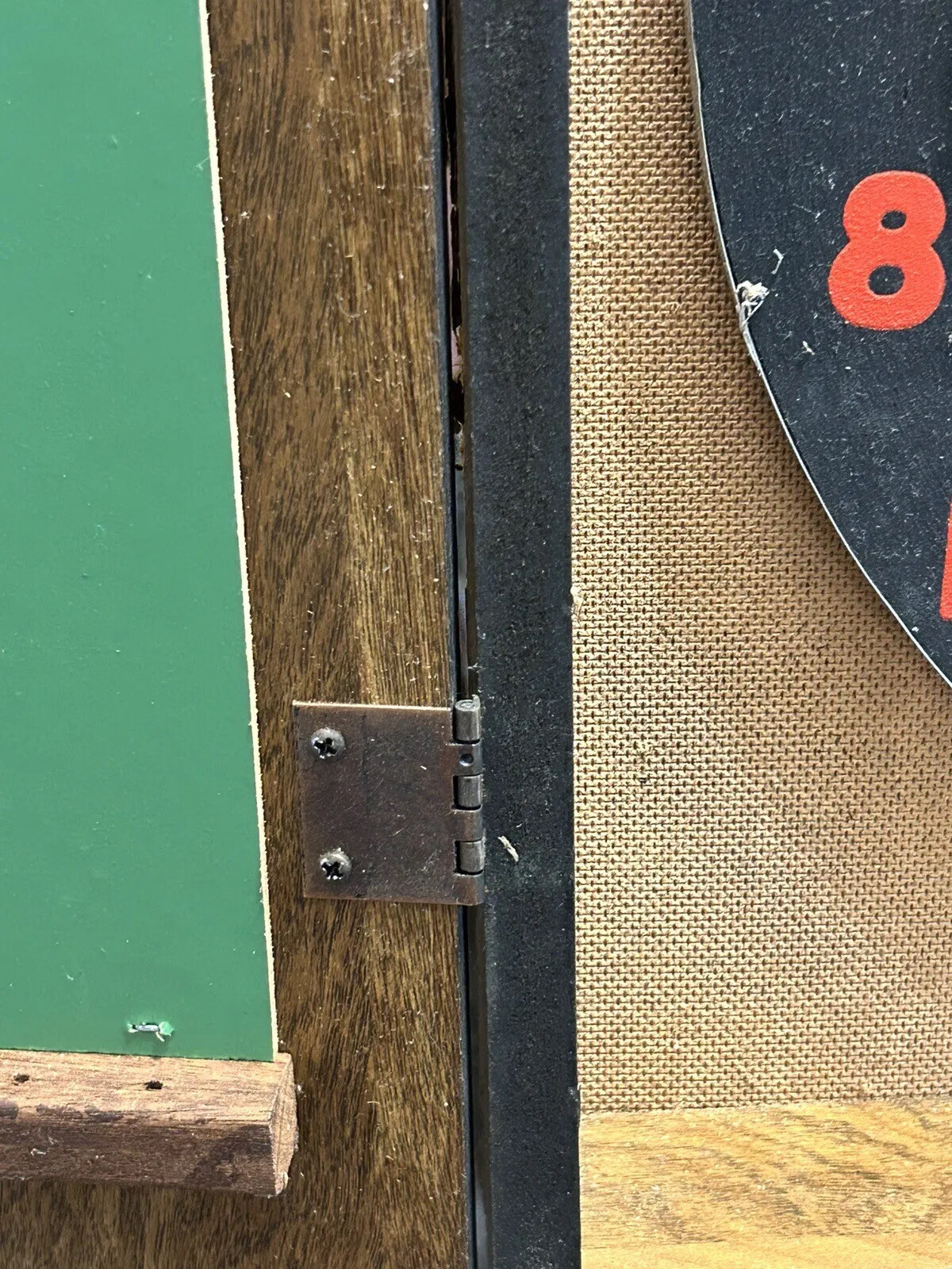 VTG 1970’s King Of Arms Oxford Dartboard Wooden Case Enclosure With 6 Darts SALE eBay