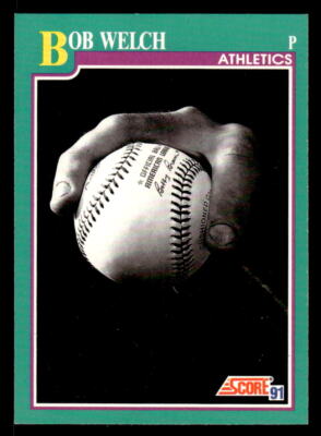 Bob Welch 1991 Score #568   Oakland Athletics