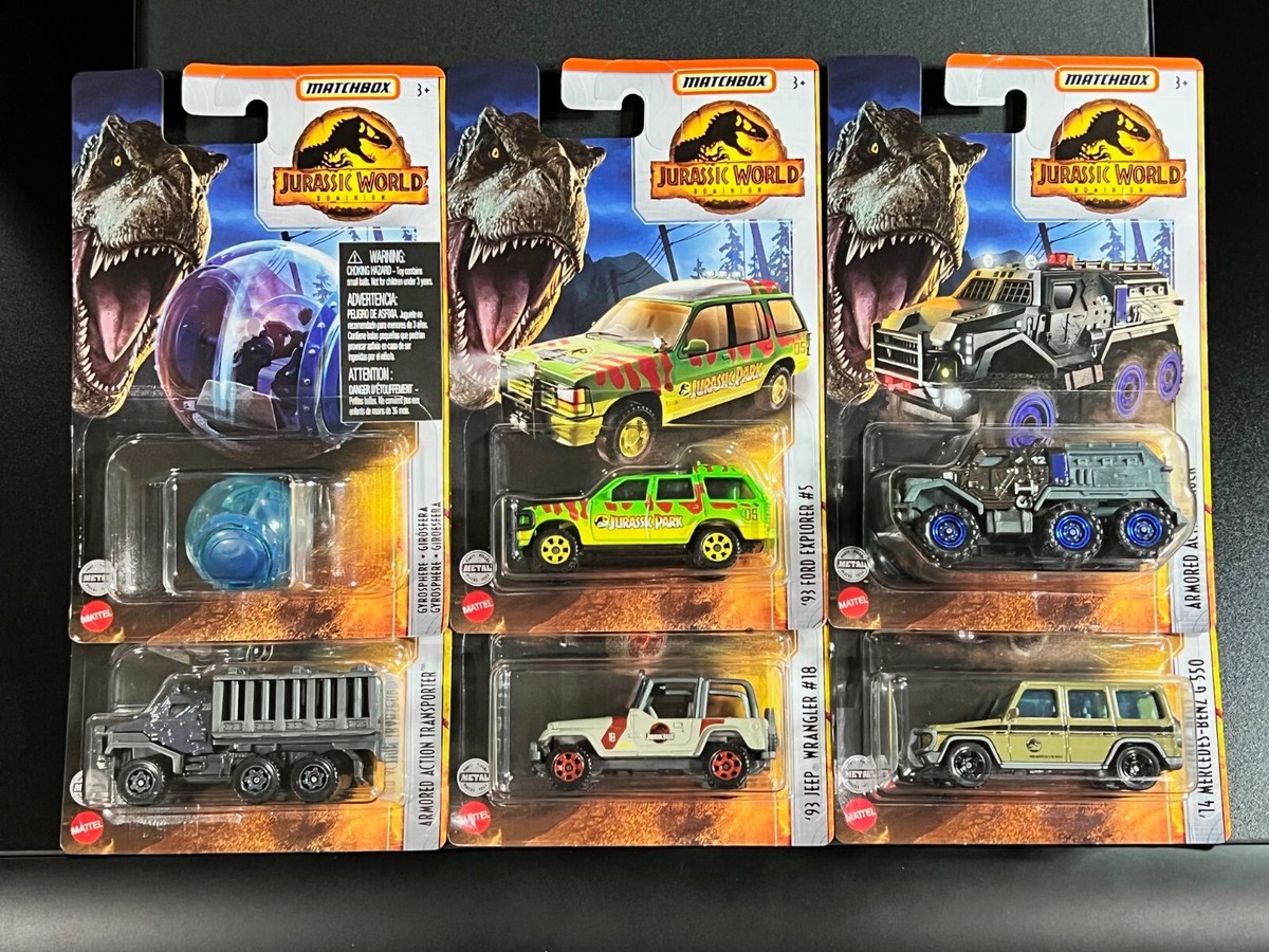 Jurassic World Matchbox Cars