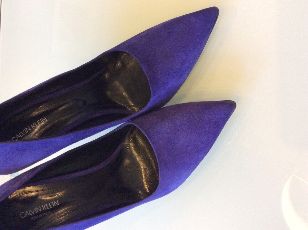 calvin klein purple pumps