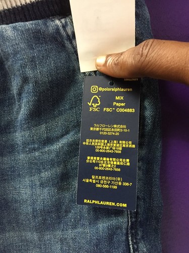Polo Ralph Lauren Jean Shorts Size 8 Girls - Picture 2 of 4
