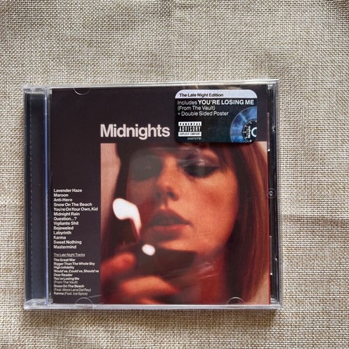 Taylor Swift Midnights The Late Night Edition Album Music CD W/Poster Sealed