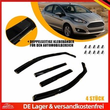 Regenabweiser Windabweiser Set Für Ford Fiesta MK7 5-Türer 2008-2017 PC Schwarz