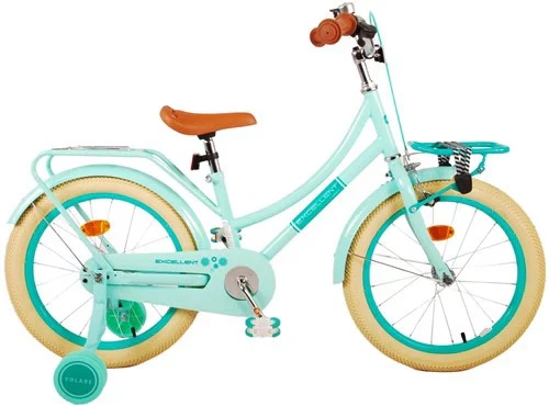 Volare Excellent Kinderfahrrad - Mädchen - 18 Zoll - grün - 95% v