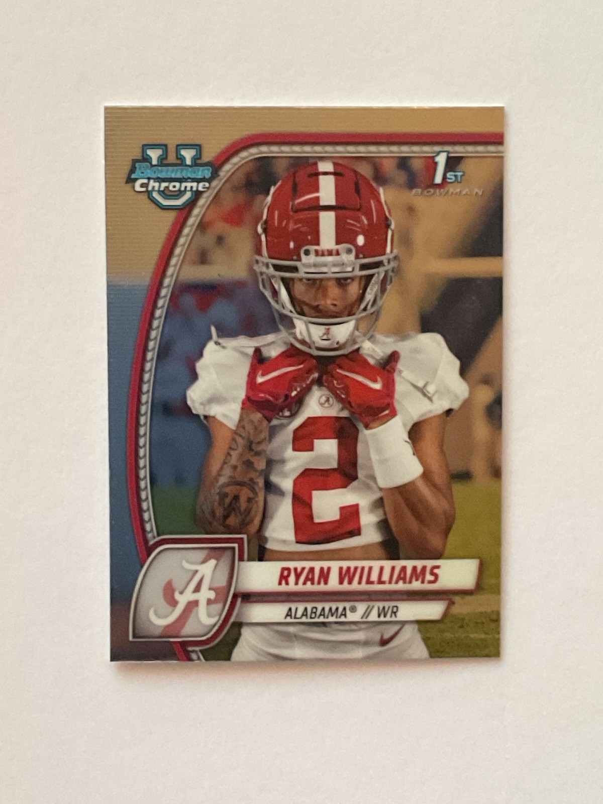 2024 Bowman Chrome University Ryan Williams 1st Rookie Card Alabama Crimson Tide