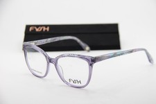 NEW FYSH 3704 S407 CLEAR PURPLE GREY BLUE ACETATE AUTHENTIC EYEGLASSES 51-16
