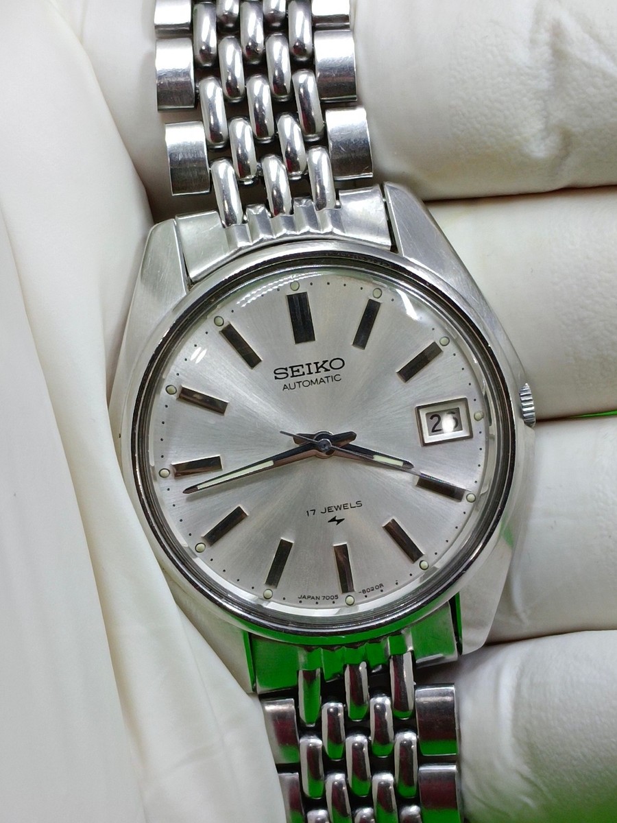 vintage SEIKO 5 watch Automatic Japan Date Indicator 7005-8022 | eBay