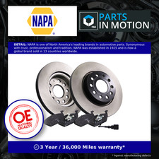 2x Vented Brake Discs and Pads fits AUDI A3 1.9D Front 03 to 10 280mm Set Pair