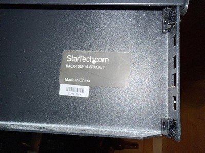 StarTech low profile 14' deep 19'' Network Equipment Patch Panel Rack - Black