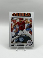 Victor Mederos RC 2024 Topps Heritage High #606 White Border Angels