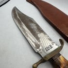 Colt Bandit CT843 Bowie Knife Stag Handle Fixed Blade Leather Sheath — photo 6