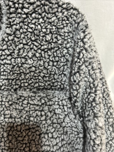 Women's Grey 1/4 Zip Alpine Sherpa Pullover Size Small - Picture 11 of 19