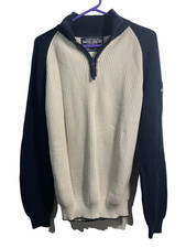 nautica jeans co mens pullover long sleeve sweater size large
