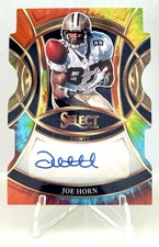 2025 Panini Select Joe Horn Signatures Auto Tie-Dye Die-Cut Prizm #10/25