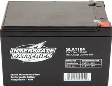 Interstate Batteries 12V 12Ah Battery F2 Terminal SLA AGM VRLA Rechargeable...