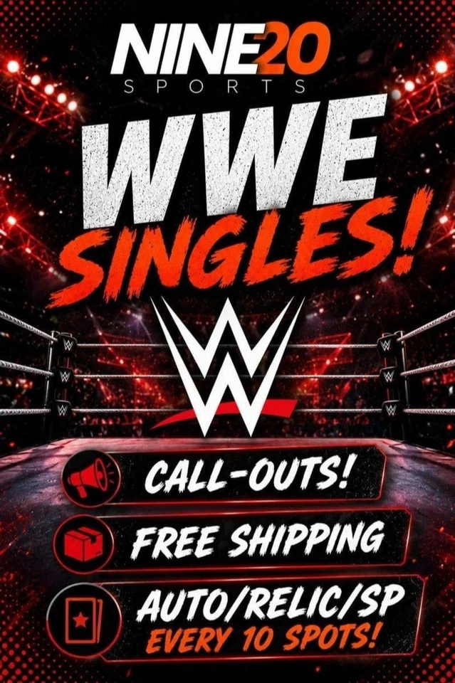 Monday Day RAW Cards - WWE Singles LIVE with Nine20 Sports Cards!