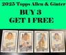2025 Topps Allen & Ginter Singles 251-350 You Pick Complete Your Set