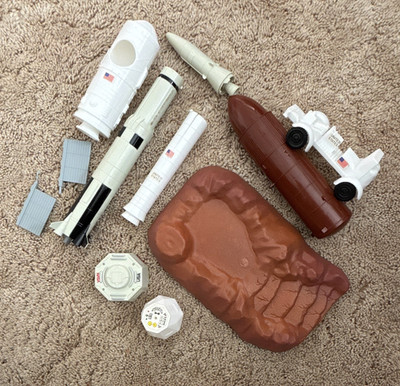 NASA Space Shuttle Playset Lot w/ Capsule, External Tank, Rover & Parts, ETC.