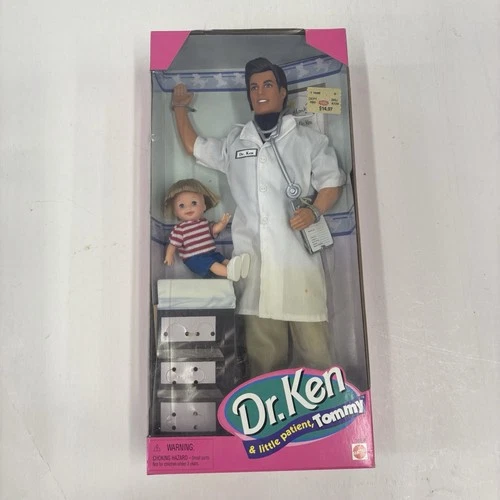 Vintage 1997 Dr. Ken And Little Patient Tommy 18898 Barbie patient Doll New NIB