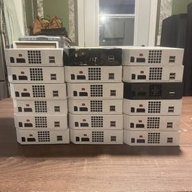 Nintendo Wii Console Lot 18 White & Black Consoles for Parts/Broken Disc Drive