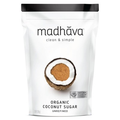 MADHAVA Organic Coconut Sugar 3 Lb. Bag (Pack of 1), Natural Sweetener