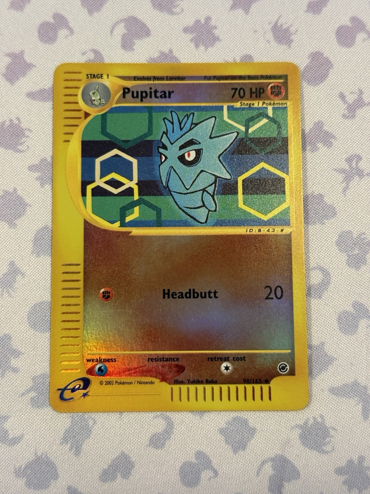 [NM] Pupitar 90/165 Reverse Holo Expedition Pokemon Card