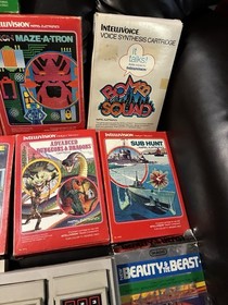 Mattel Intellivision II Console + 14 Games Tested Working See Pics