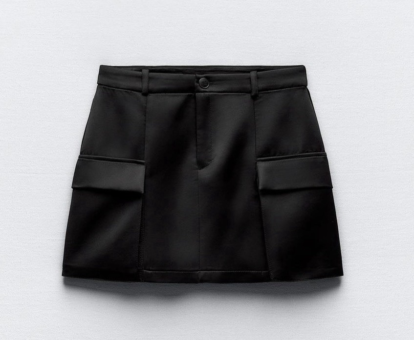 ZARA SATIN EFFECT CARGO MINI XL *SOLD OUT