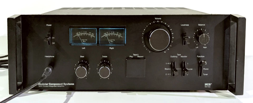 🔥【PRO SERVICE】MCS 3835 Stereo 70W Integrated Amp!Phono~PICK LED COLOR💥GUARANTY - Image 3 of 4