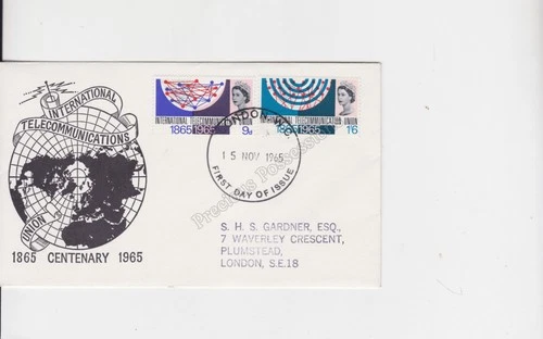 GB FDC FIRST DAY COVER 1965 INTERNATIONAL TELECOMMUNICATIONS CENTENARY