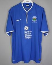 2013 - 2014 LINFIELD, NORTHERN IRELAND, HOME FOOTBALL SHIRT BY NIKE, SIZE 2XL