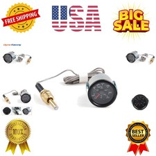 2" 52mm 12V Pointer Mechanical Water Temperature Temp Gauge 40-130 ,110-265 ...
