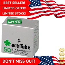 Pack of 50 Activated Carbon Filters - Slim and Lightweight Design