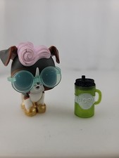 LOL Surprise! Pets Series 3 DJ K9 Figure W/ Golden Shoes Shades Bottle