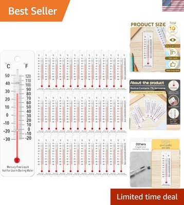 Comprehensive 10 Pc Thermometer Set - Perfect for Teaching Temperature Concepts