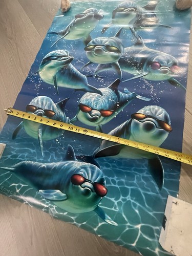 Occhiali da sole TROPICAL DOLPHINS FISH OCEAN Royce McClure "Stay Cool" tendenze poster - Foto 5 di 5