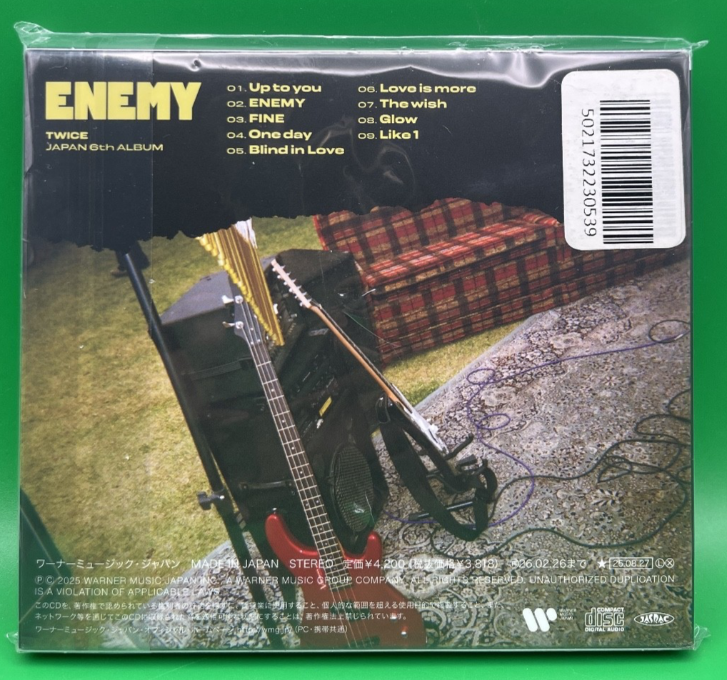 TWICE ENEMY First Edition Type B CD Japan Photo card poster
