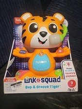 Fisher Price Link Squad Bop Groove Tiger Interactive Learning Toy for Kids New