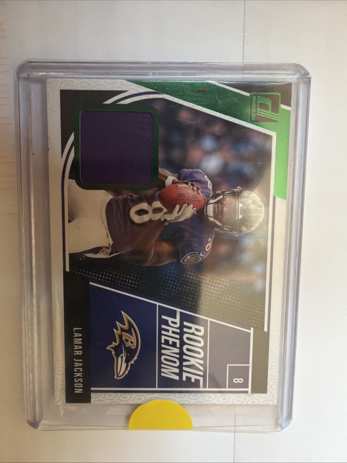 2018 Panini Donruss - Rookie Phenom Jerseys Lamar Jackson #17 Red (MEM, RC)