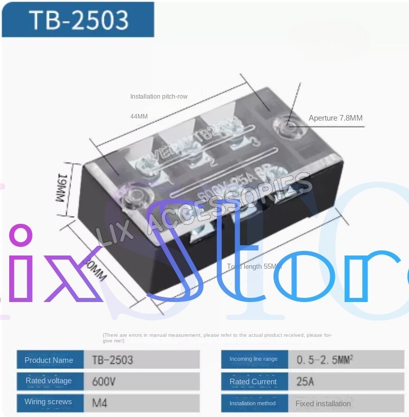 100pc Terminal block TB-2503/