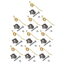 46993 Thirty Rake Teeth With Clips Nuts & Bolts Fits New Holland 55 56 57 792493