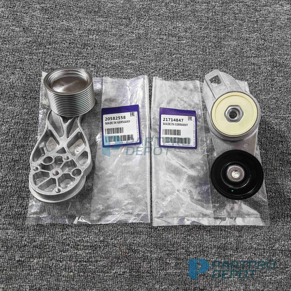 Juego de poleas tensores de correa y locas para Volvo VNL D13 10,8 L 11,9 L 12,8 L 14,9 L Foto 4 de 4