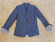 NWT Banana Republic Blazer Jacket Coat Women's Size 10T Navy Classic Fit