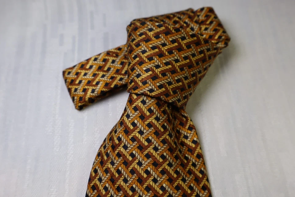 Corbata de seda Cerruti 1881 hecha en Francia clásica vintage Foto 3 de 4