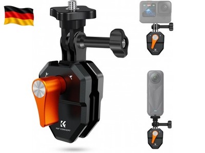 K&F CONCEPT Motorrad Windschutzscheibe Clamp für Go Pro Hero 13/12/11, 