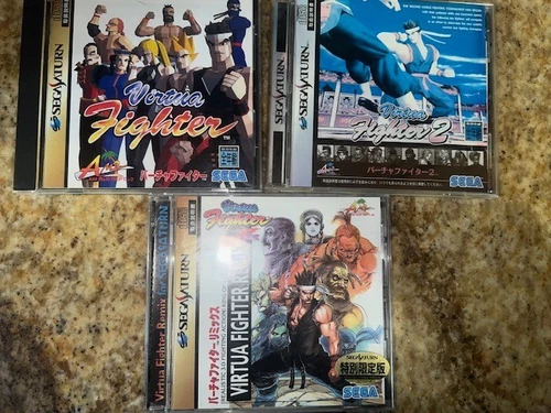 Lot of Virtua Fighter, Remix, 2 for Sega Saturn! Japanese Versions