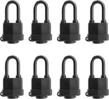 Waterproof Padlocks Keyed Alike for Outdoor Use, Covered Heavy Duty Laminated St